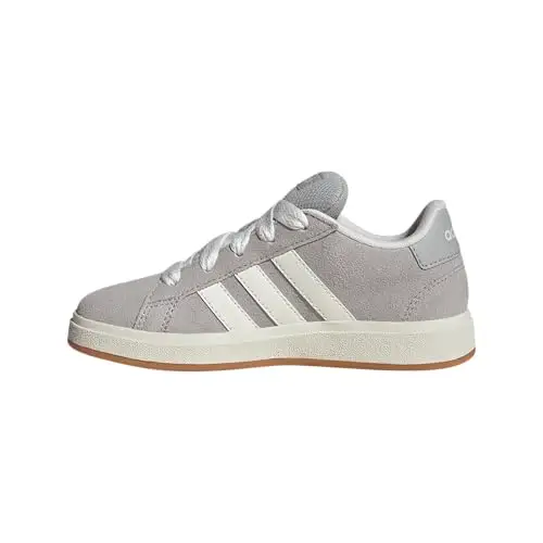 adidas Sneaker unisex Grand Court 00s, Grigio/Bianco sporco/Gomma, 3.5 Little Kid miniatura 3