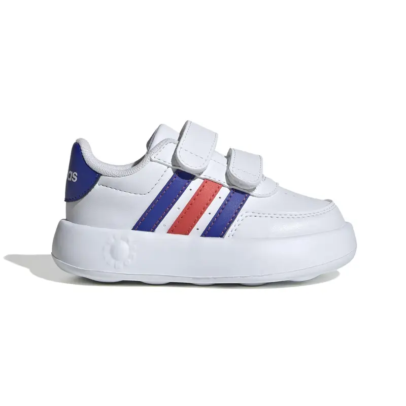 Sneakers ADIDAS bambino BREAKNET con strap bianco-azzurro-rosso dal al 27 | Adidas