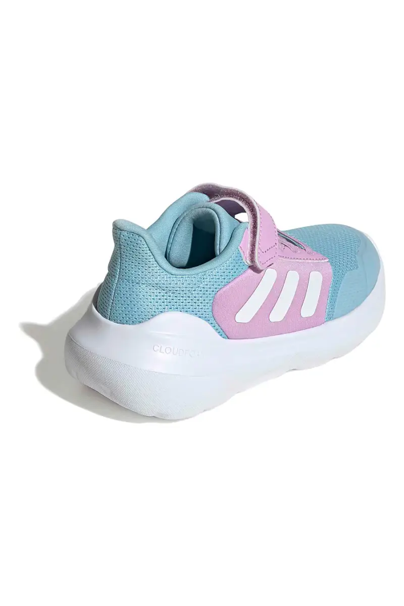 Sneakers azzurre e lilla traspiranti con strappo Adidas Tensaur Run 3 0 EL C [BLU miniatura 3
