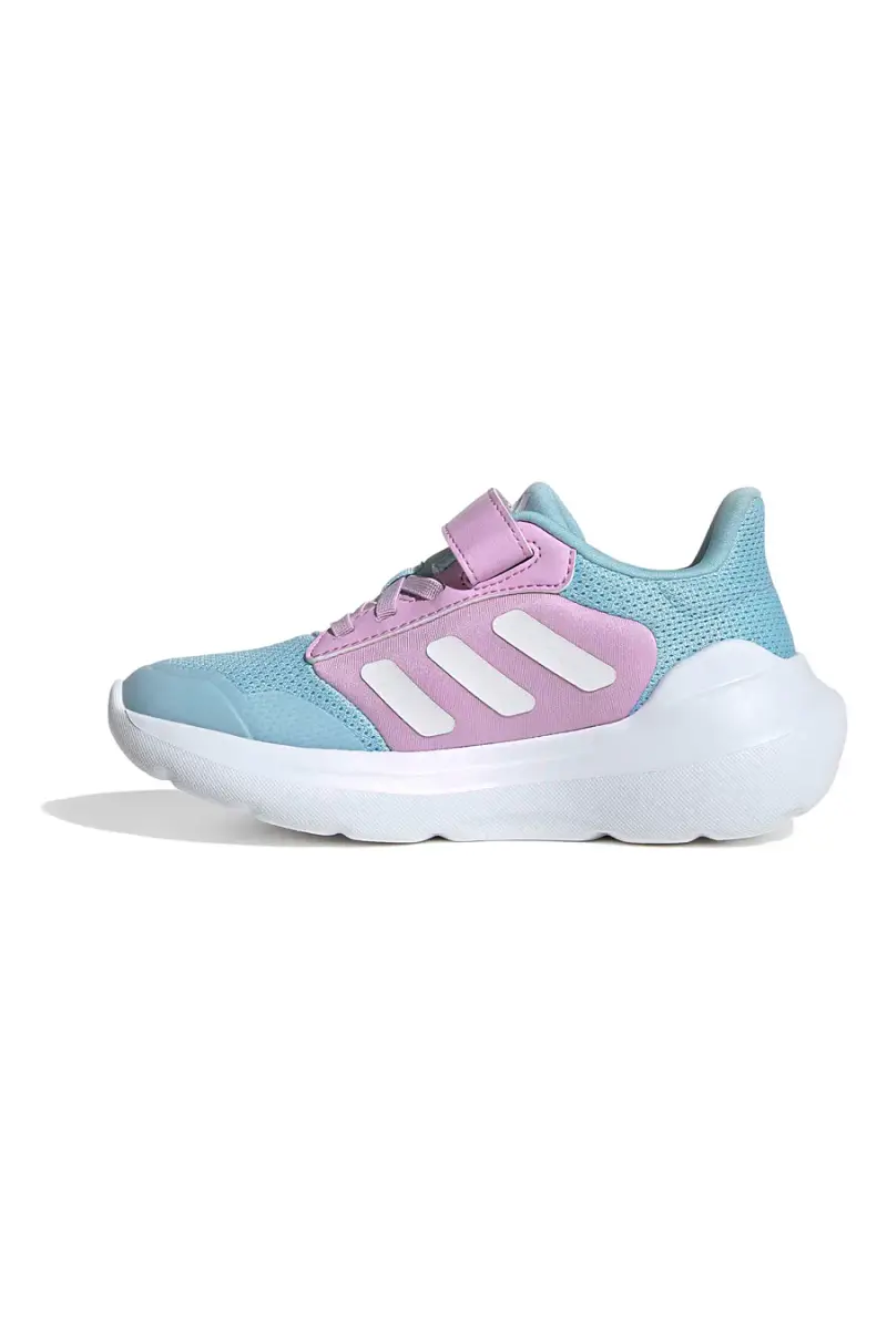 Sneakers azzurre e lilla traspiranti con strappo Adidas Tensaur Run 3 0 EL C [BLU miniatura 4