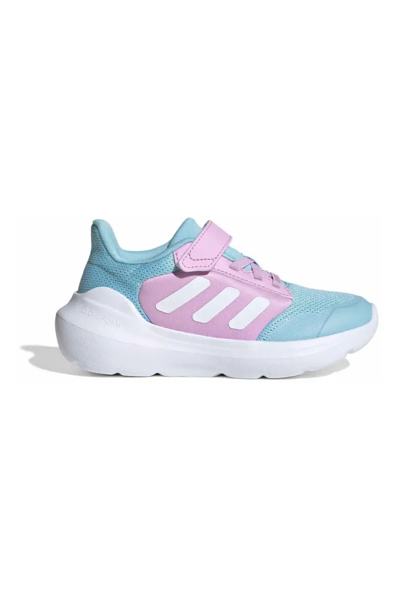 Sneakers azzurre e lilla traspiranti con strappo Adidas Tensaur Run 3 0 EL C [BLU