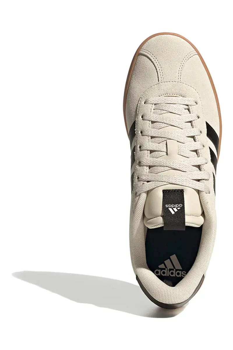 Sneakers beige con suola color gum Adidas VL Court 3 [BEIGE miniatura 4
