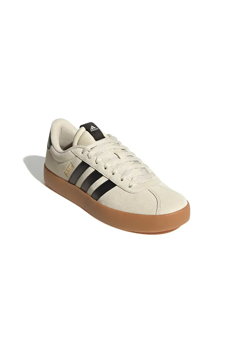 Sneakers beige con suola color gum Adidas VL Court 3 [BEIGE miniatura 5