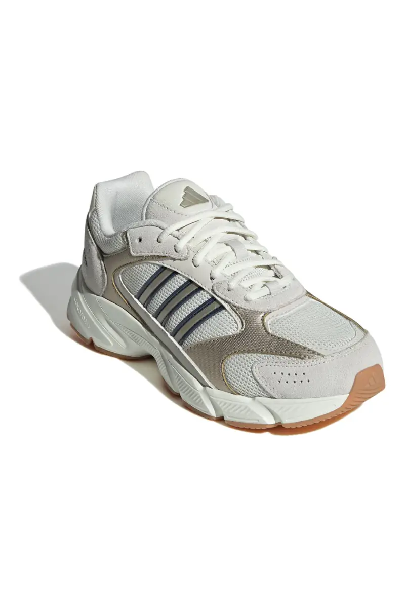 Sneakers beige in mesh con dettagli argento e suola Cloudfoam Adidas Crazychaos 2000 [BIANCO] miniatura 2