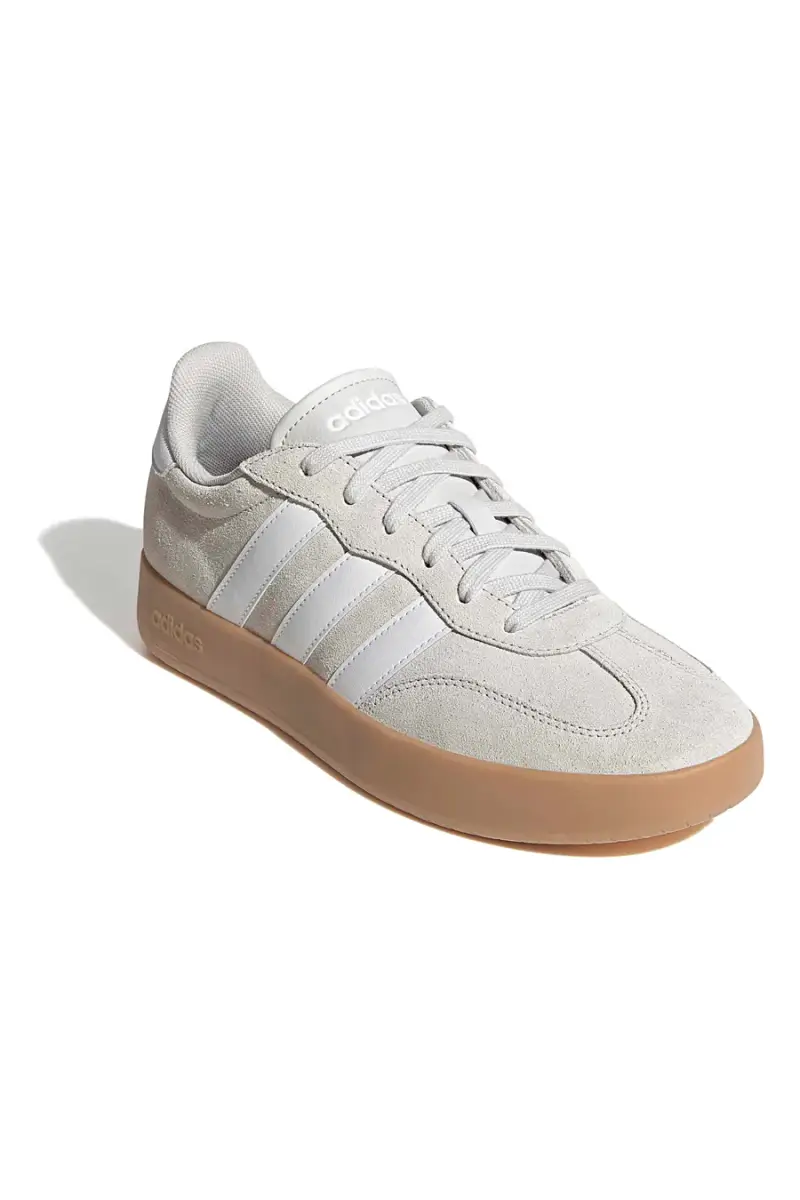 Sneakers beige in suede con suola color gomma Adidas Barreda [GRIGIO] miniatura 2