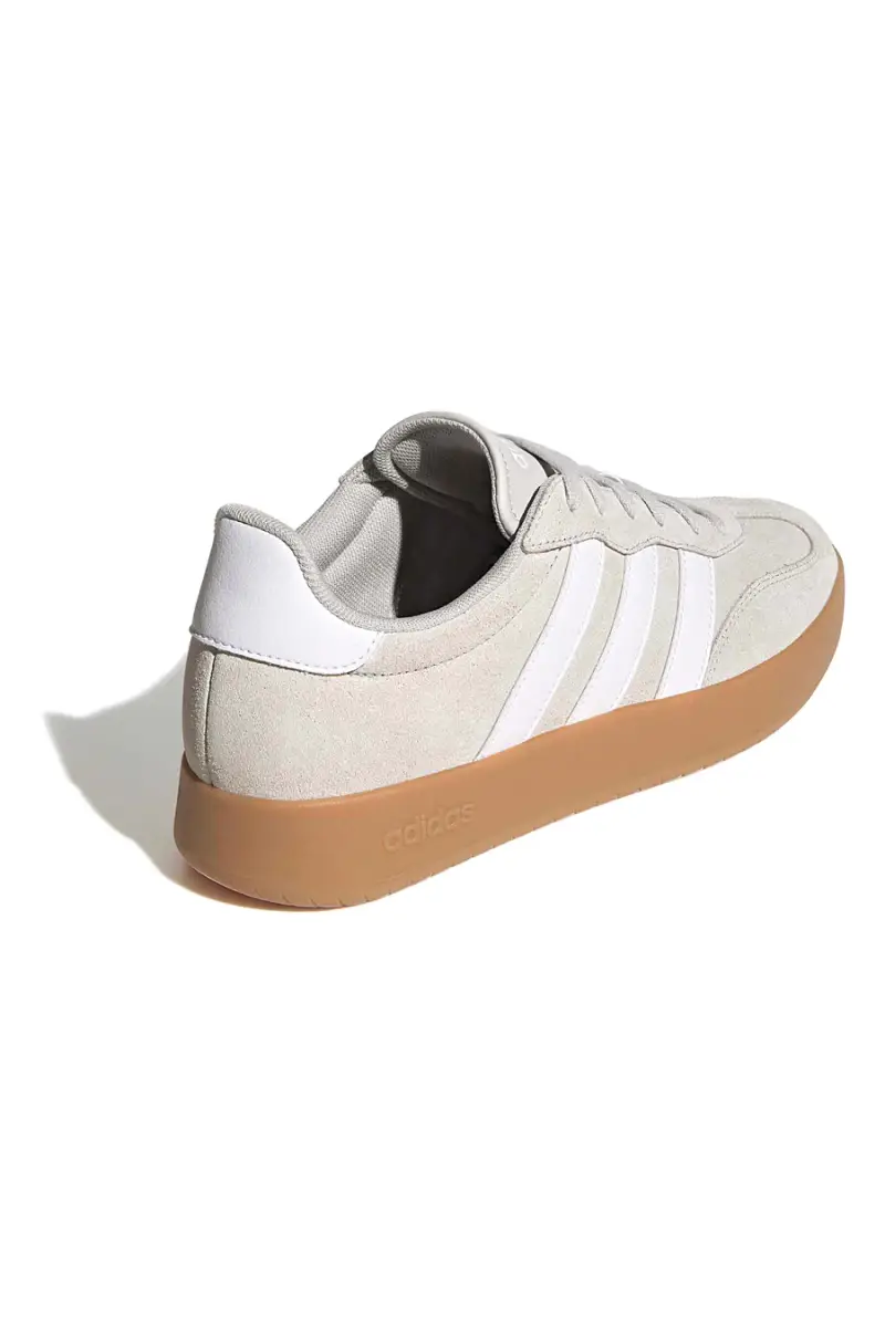 Sneakers beige in suede con suola color gomma Adidas Barreda [GRIGIO] miniatura 3