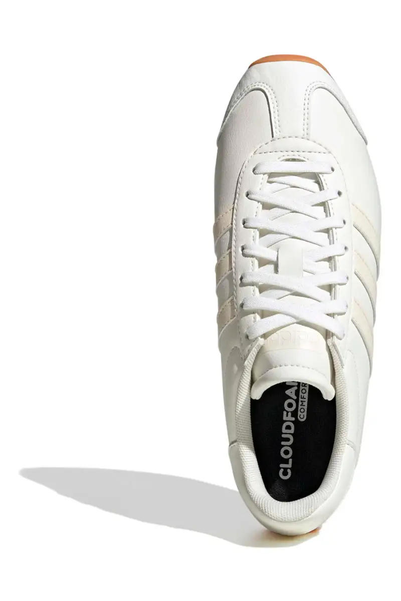 Sneakers beige stile retrò con punta a T e suola Cloudfoam Adidas Runvista [BIANCO] miniatura 5
