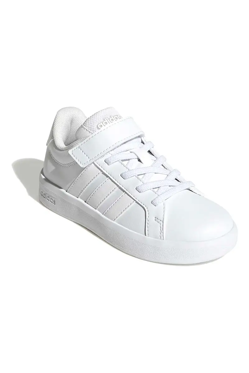 Sneakers bianche con chiusura a strappo Adidas Grand Court 3 0 El C [BIANCO] miniatura 2