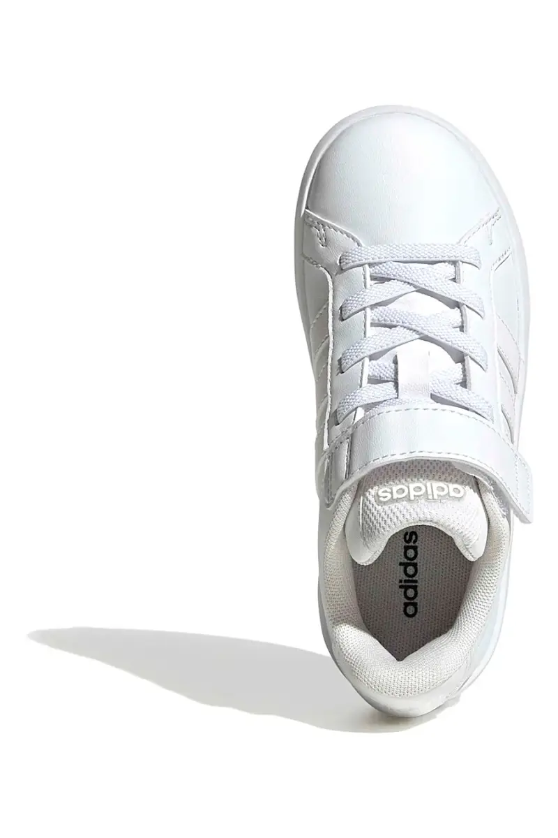 Sneakers bianche con chiusura a strappo Adidas Grand Court 3 0 El C [BIANCO] miniatura 5