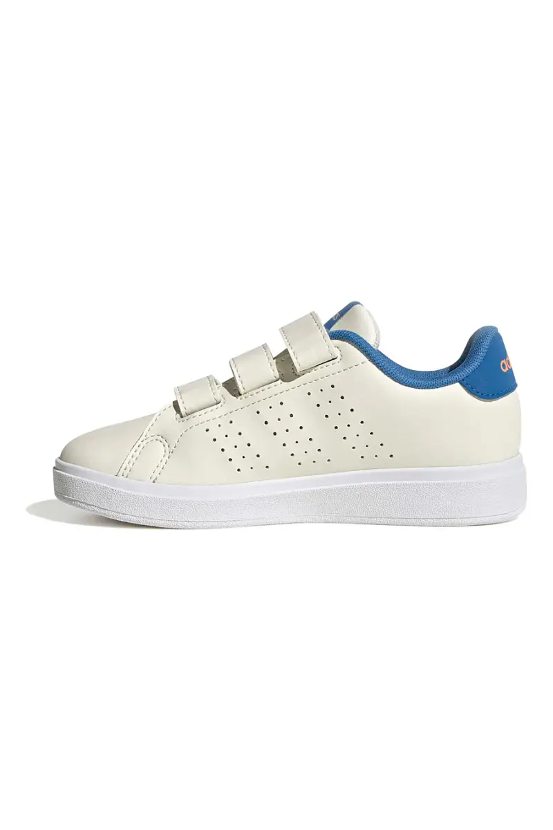 Sneakers bianche con dettagli blu e chiusura a strappo Adidas Advantage Base 2 0 Cf C [BIANCO] miniatura 3