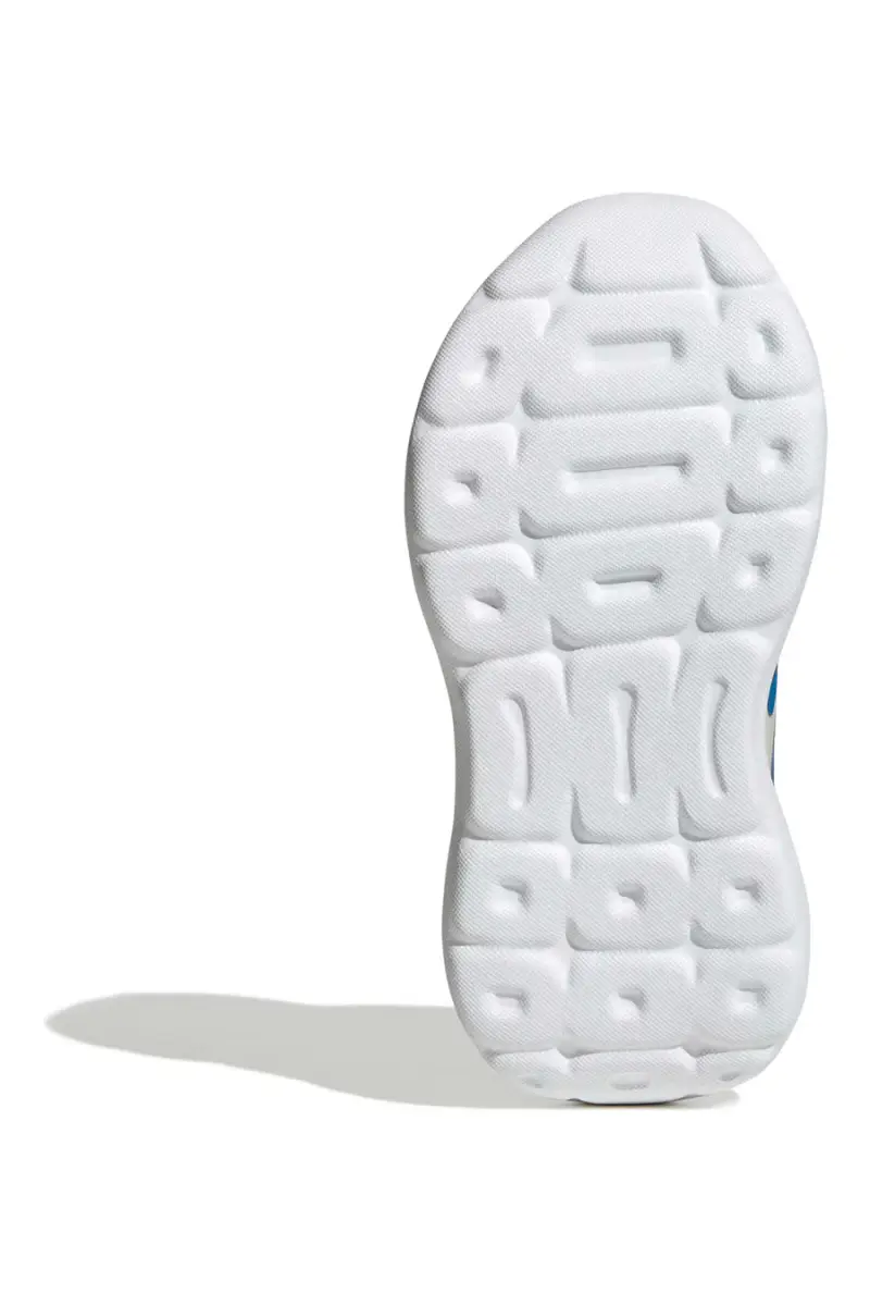 Sneakers bianche con dettagli blu e chiusura a strappo Adidas Tensaur Run 3 0 El C [BIANCO] miniatura 5