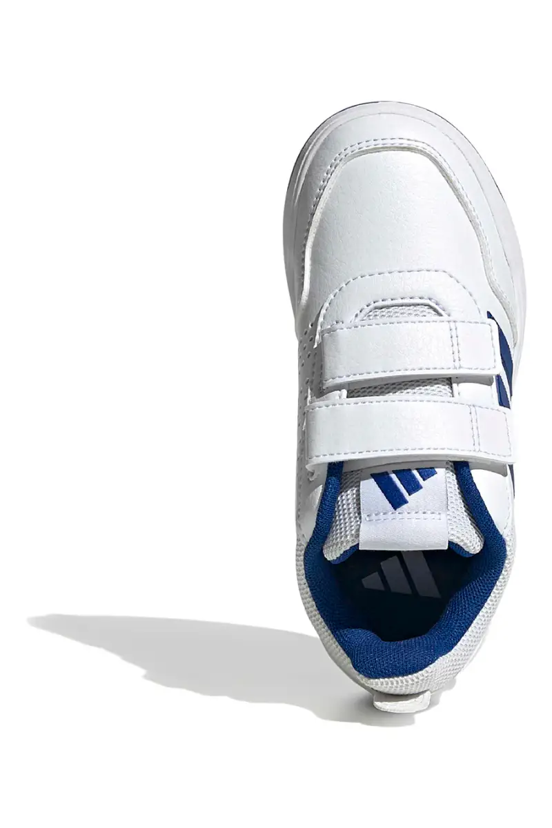 Sneakers bianche con dettagli blu e doppia chiusura a strappo Adidas Tensaur Sport 3 0 Cf K [WHITE miniatura 5