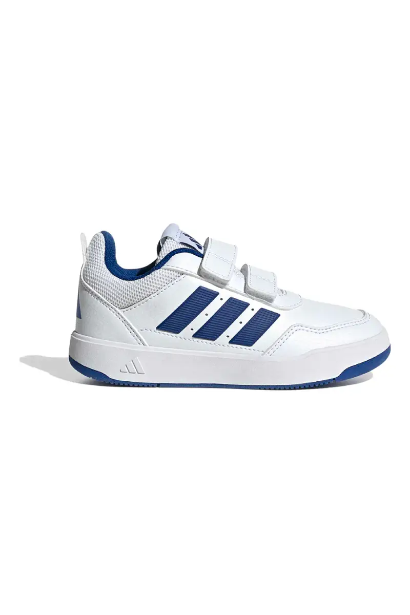 Sneakers bianche con dettagli blu e doppia chiusura a strappo Adidas Tensaur Sport 3 0 Cf K [WHITE
