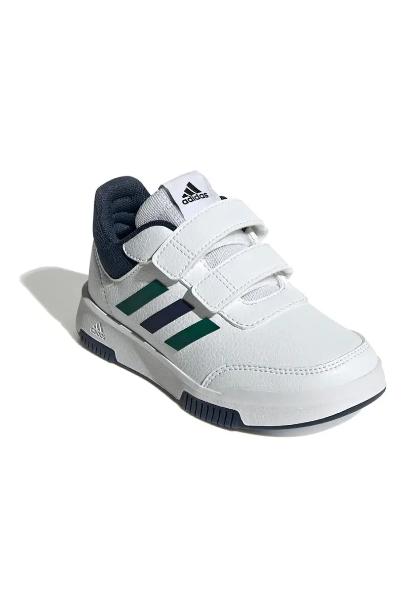 Sneakers bianche con dettagli blu e verdi chiusura a strappo Adidas Tensaur Sport 2.0 CF K [BIANCO] miniatura 2