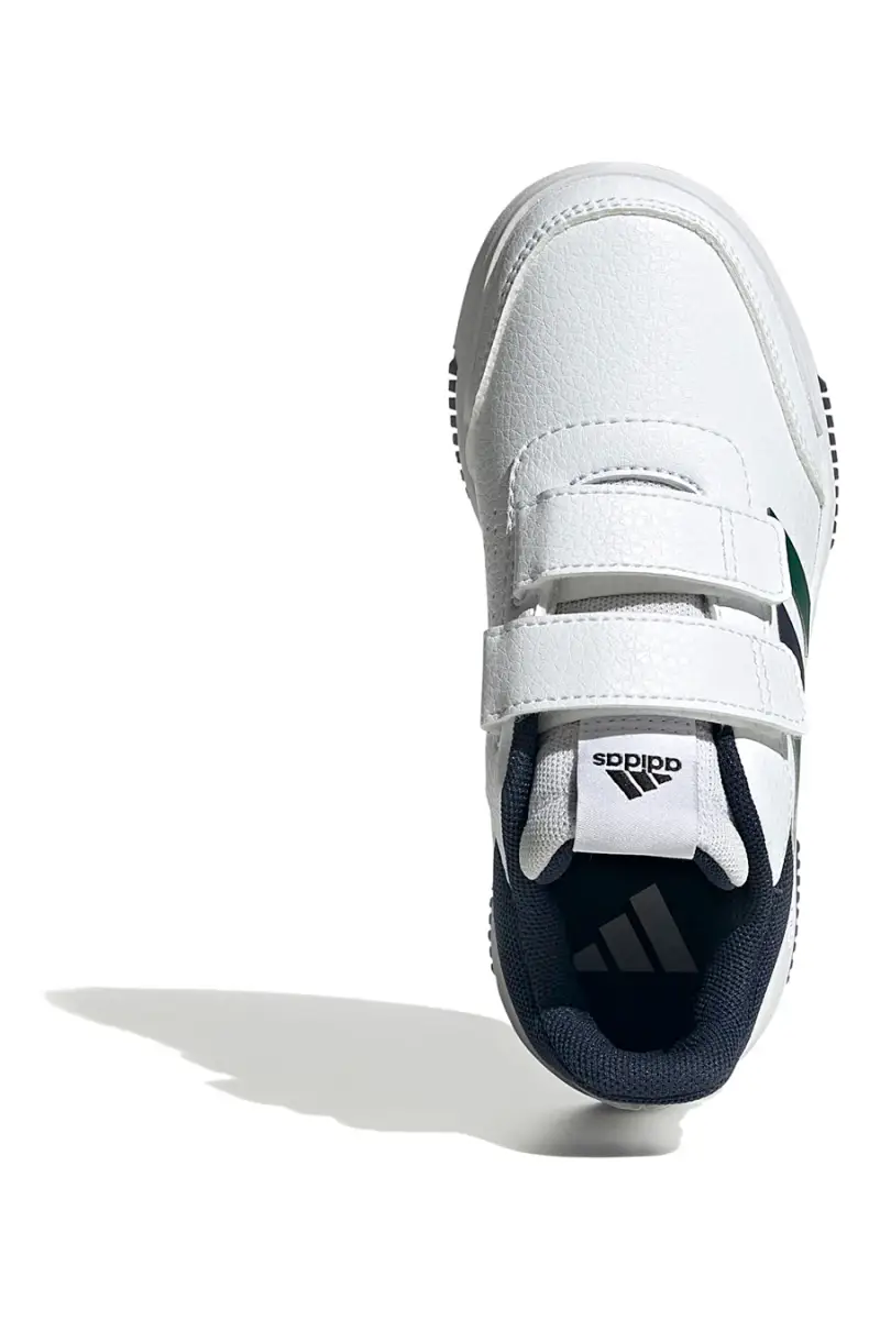 Sneakers bianche con dettagli blu e verdi chiusura a strappo Adidas Tensaur Sport 2.0 CF K [BIANCO] miniatura 3