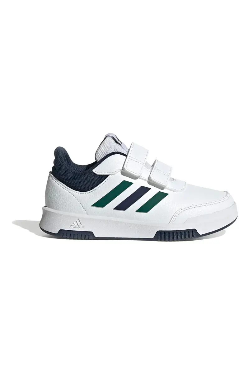 Sneakers bianche con dettagli blu e verdi chiusura a strappo Adidas Tensaur Sport 2.0 CF K [BIANCO]