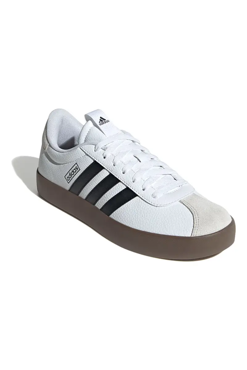 Sneakers bianche con dettagli neri suola in gomma Adidas Vl Court 3 [WHITE miniatura 2