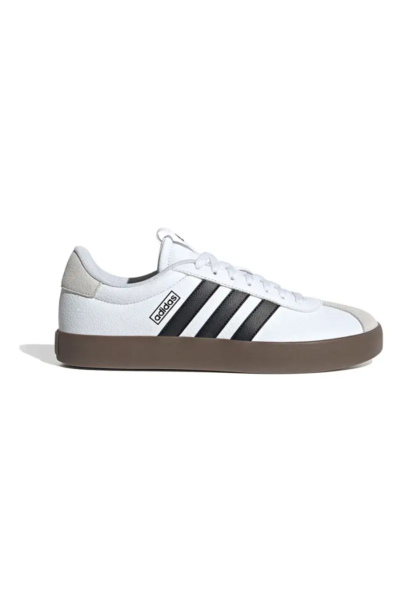 Sneakers bianche con dettagli neri suola in gomma Adidas Vl Court 3 [WHITE