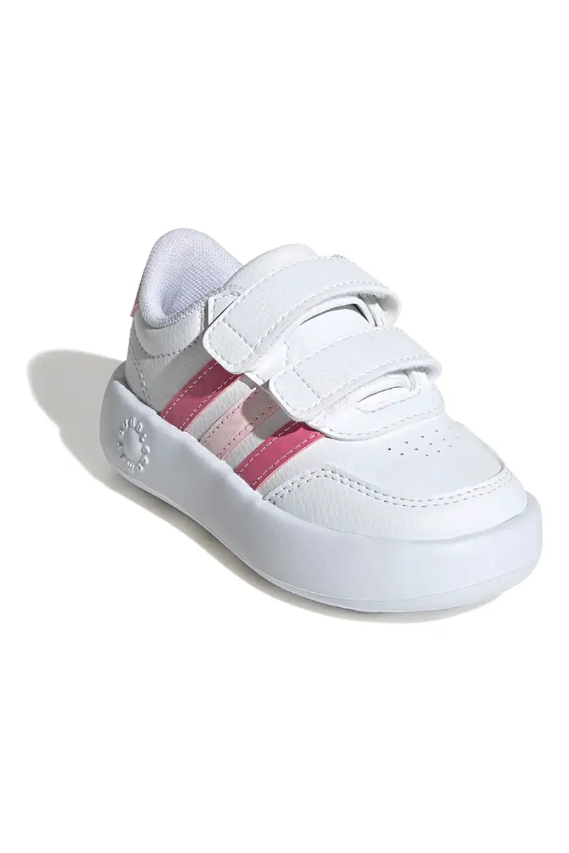 Sneakers bianche con dettagli rosa e suola Bubblecomfy Adidas Breaknet 3.0 CF I [BIANCO] miniatura 2