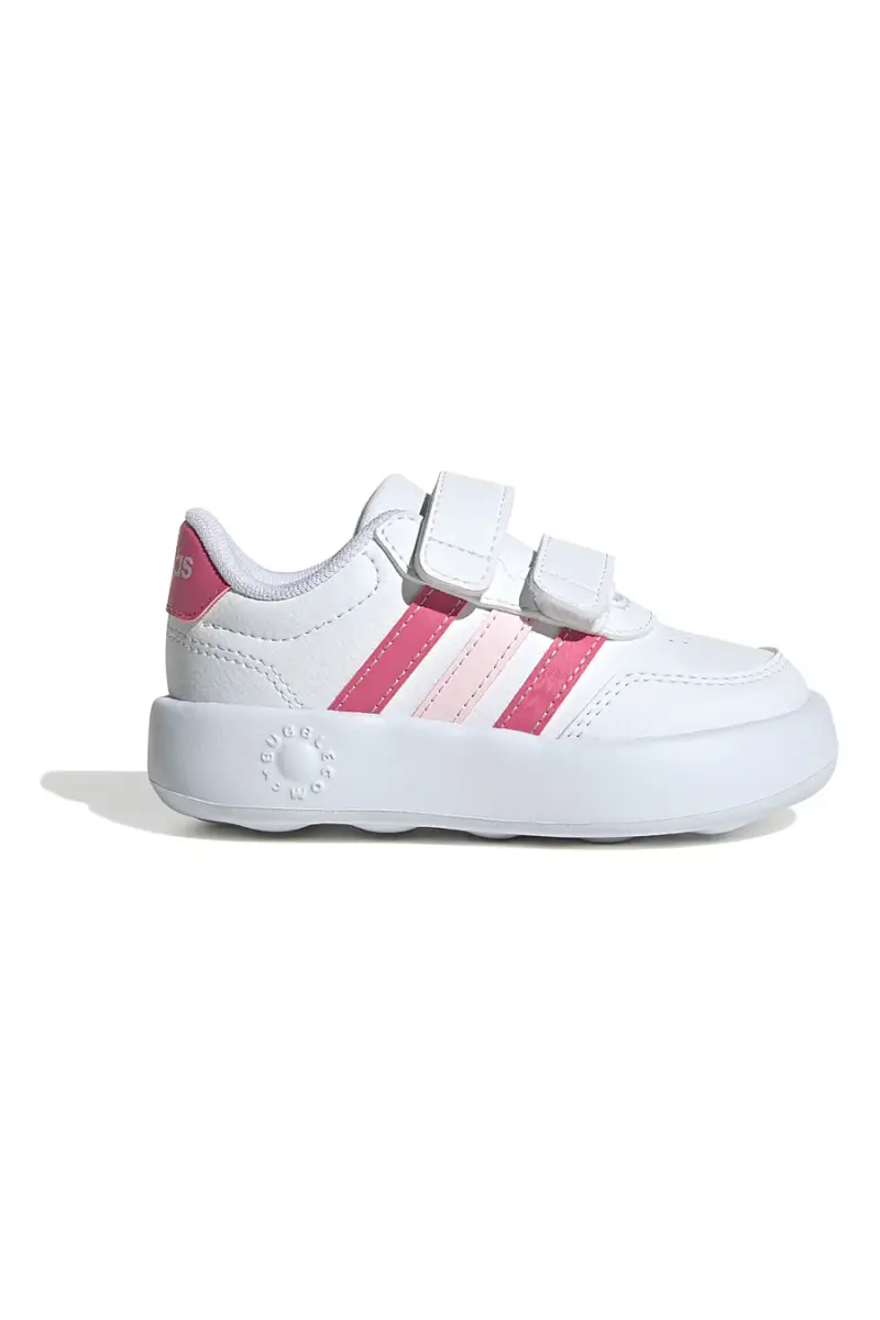 Sneakers bianche con dettagli rosa e suola Bubblecomfy Adidas Breaknet 3.0 CF I [BIANCO]