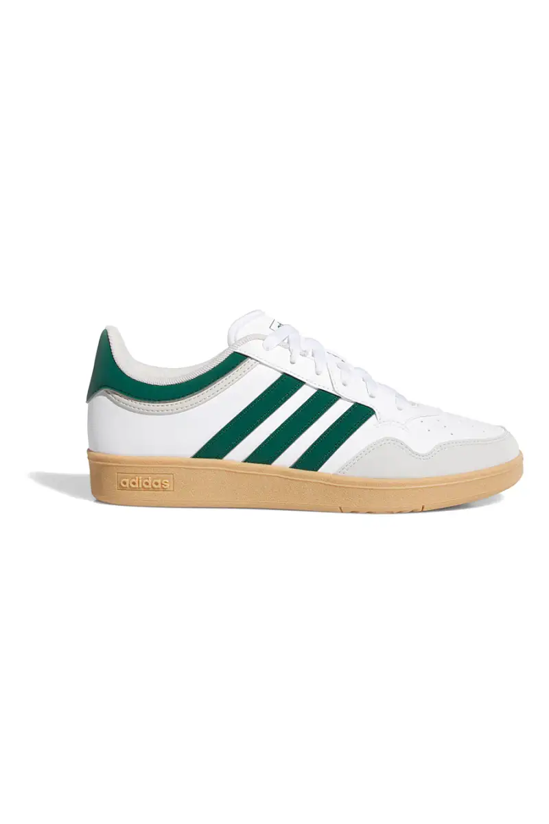 Sneakers bianche con dettagli verdi e suola gum Adidas Hoops 4 0 [BIANCO miniatura 4