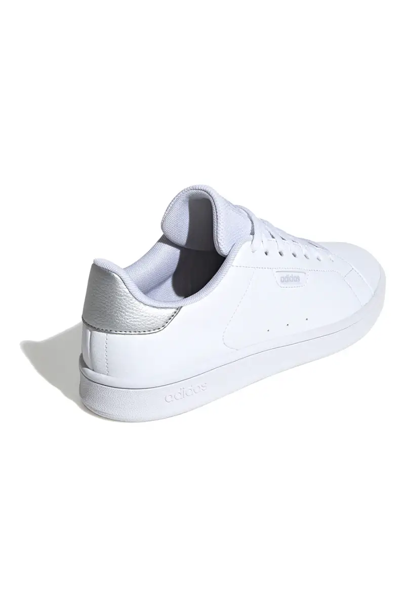 Sneakers bianche con dettaglio argento in materiale riciclato Adidas Urban Court [WHITE miniatura 3