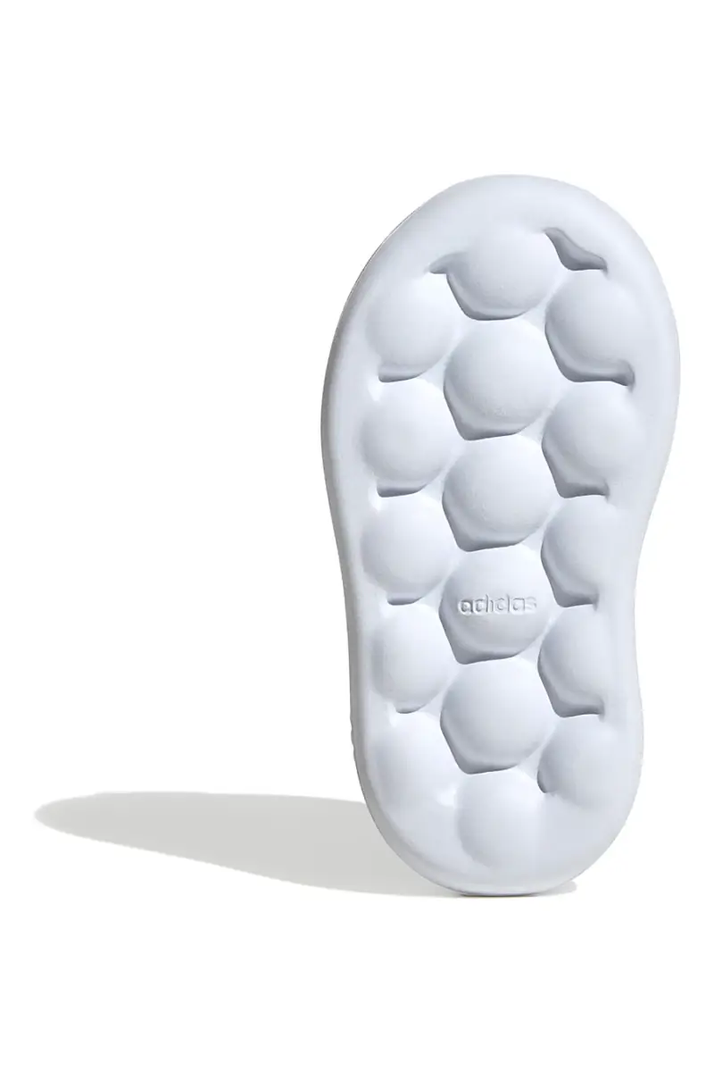 Sneakers bianche con smile e doppio strappo Adidas Advantage Smiley CF I [BIANCO] miniatura 4