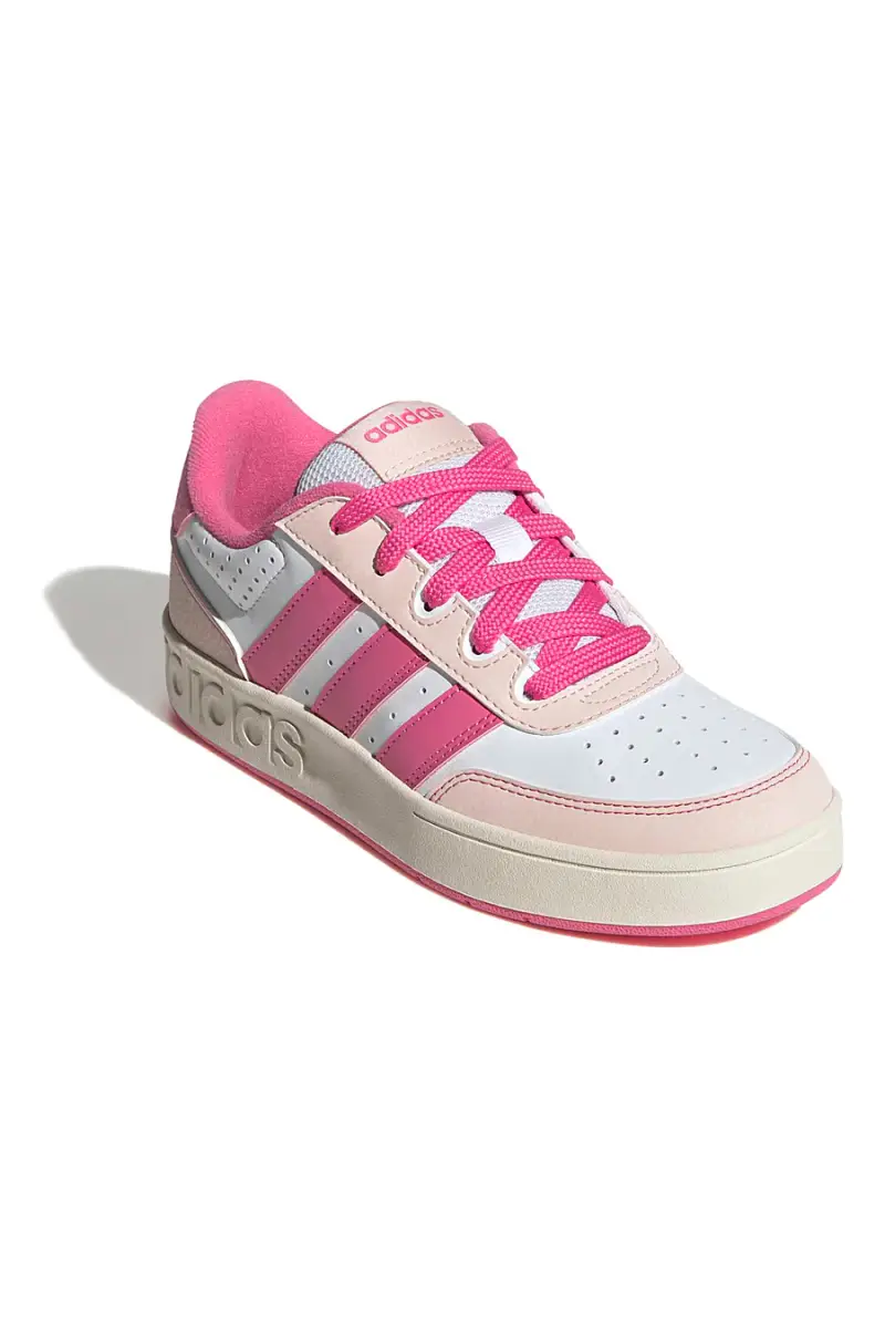 Sneakers bianche con strisce fucsia e suola platform Adidas Breakbase J [BIANCO miniatura 2