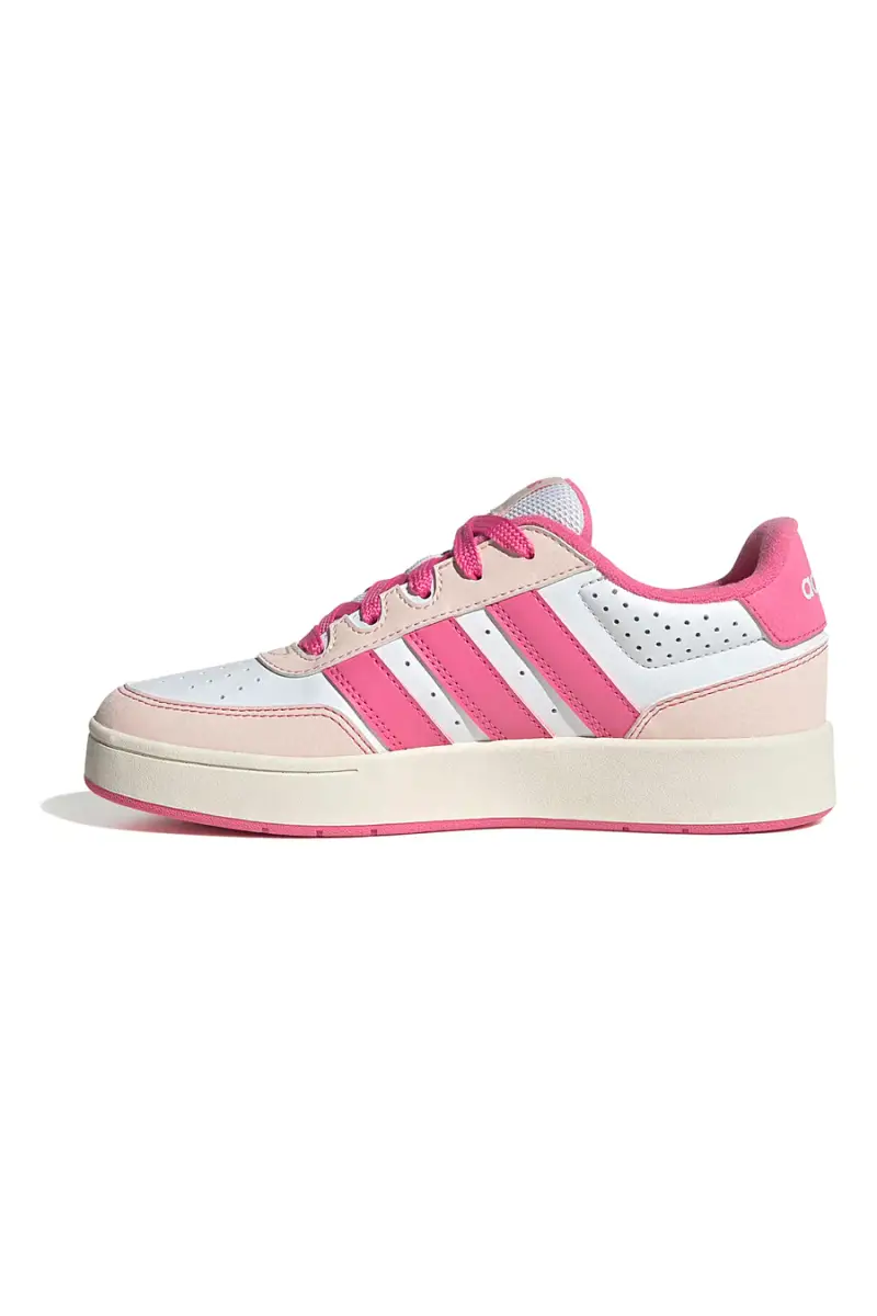 Sneakers bianche con strisce fucsia e suola platform Adidas Breakbase J [BIANCO miniatura 4