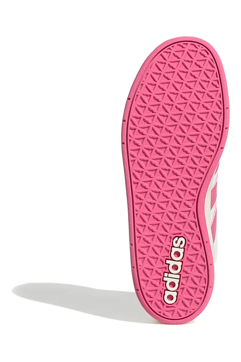 Sneakers bianche con strisce fucsia e suola platform Adidas Breakbase J [BIANCO miniatura 5