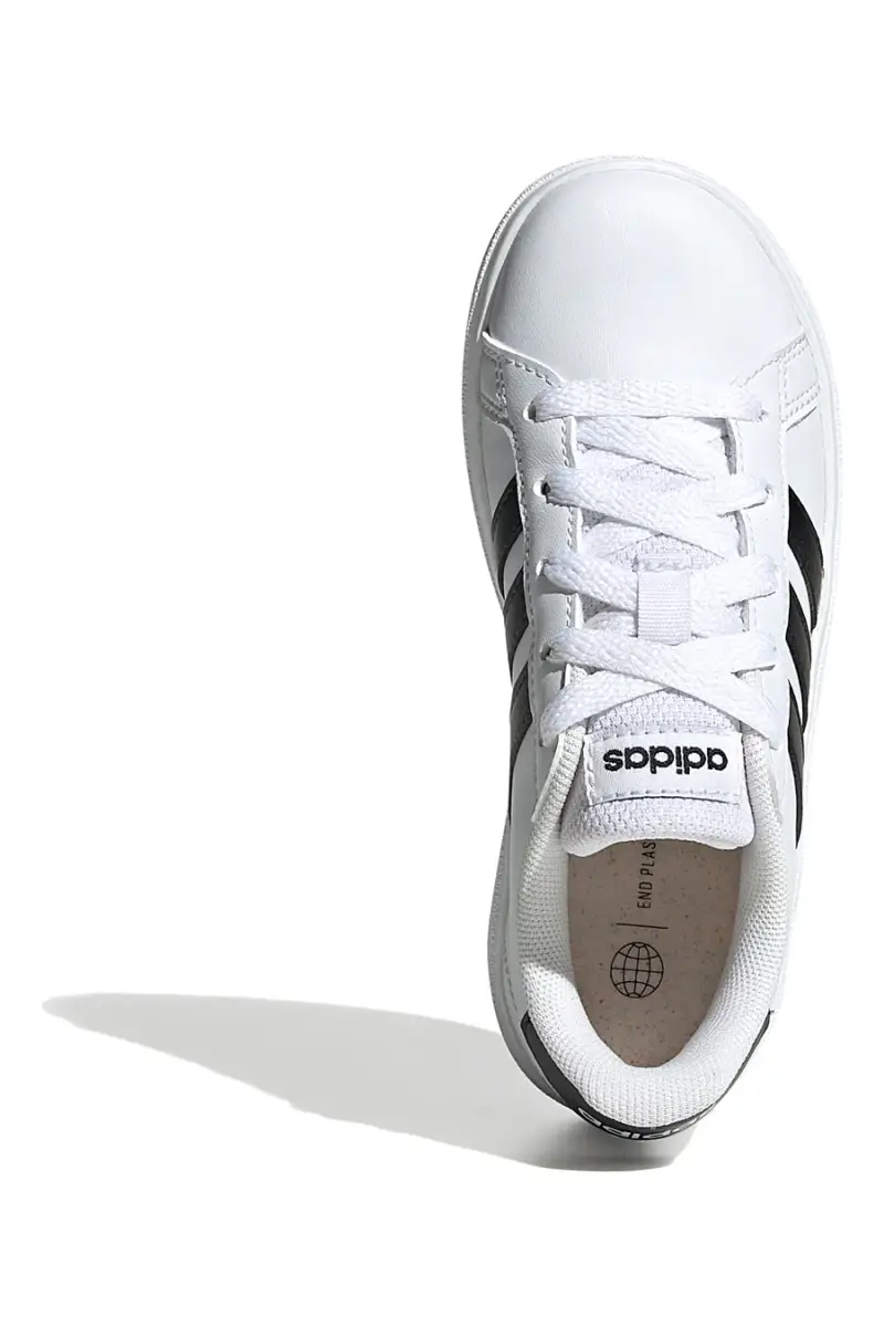 Sneakers bianche con strisce nere Adidas Grand Court 2 K [WHITE miniatura 5