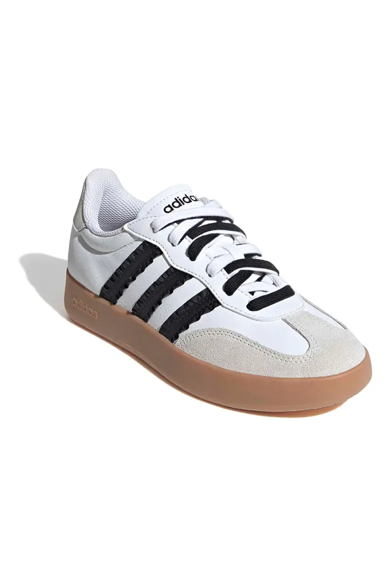 Sneakers bianche con strisce nere e punta in suede Adidas Barreda [BIANCO] miniatura 2