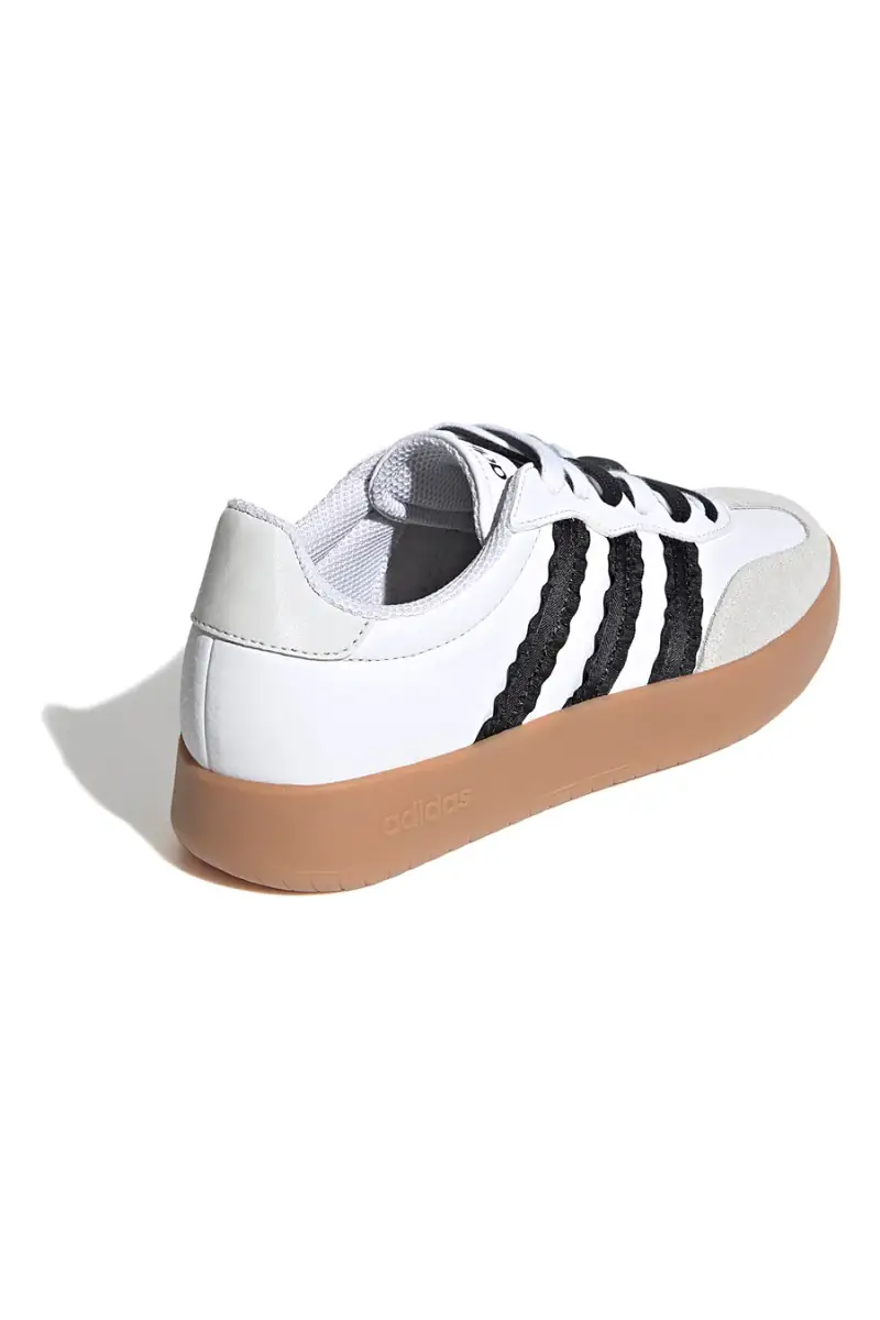 Sneakers bianche con strisce nere e punta in suede Adidas Barreda [BIANCO] miniatura 3