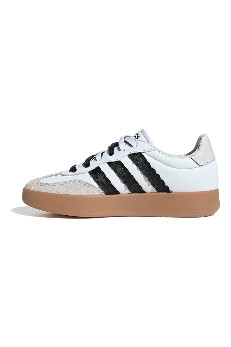 Sneakers bianche con strisce nere e punta in suede Adidas Barreda [BIANCO] miniatura 4