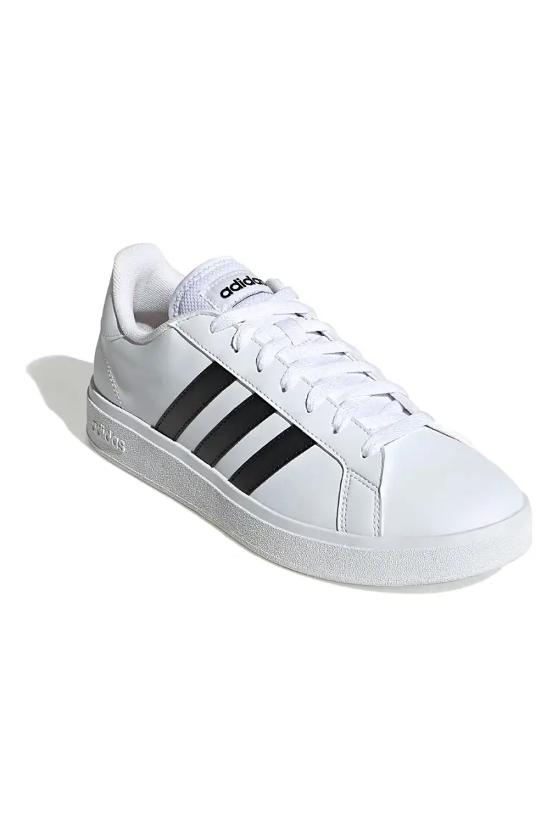 Sneakers bianche con strisce nere stile tennis Adidas Grand Court Base 2 [BIANCO] miniatura 3
