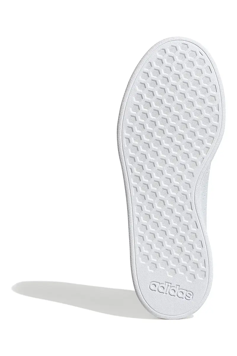 Sneakers bianche con strisce traforate in materiale riciclato Adidas Advantage Base 2 [WHITE miniatura 5