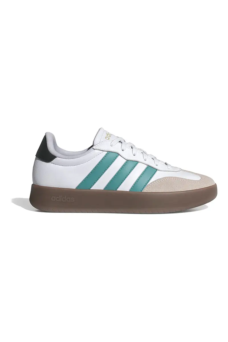 Sneakers bianche con strisce verdi e suola beige Adidas Barreda [BIANCO