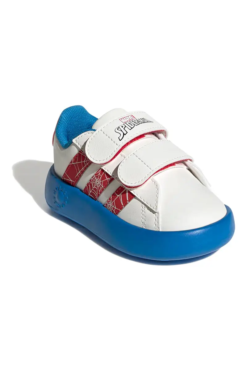 Sneakers bianche con suola Bubblecomfy e dettagli Spider-Man Adidas Grand Court Spider-Man CF I [BIANCO miniatura 2