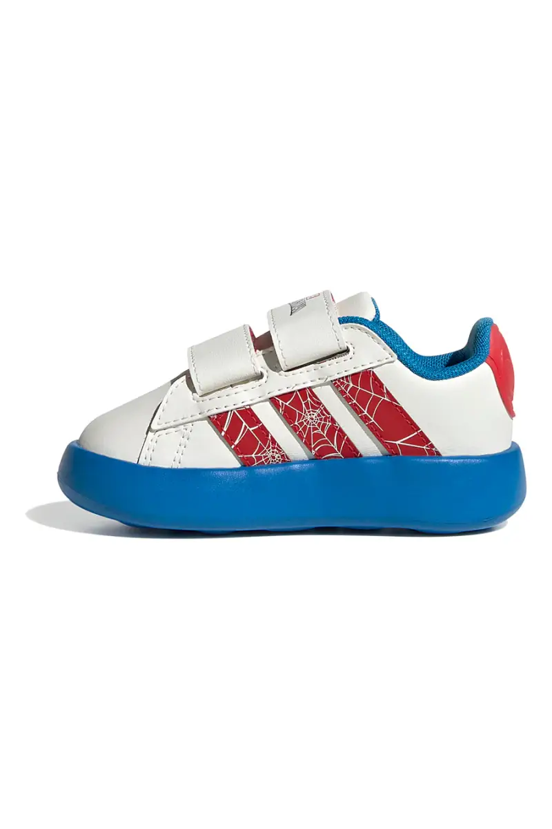 Sneakers bianche con suola Bubblecomfy e dettagli Spider-Man Adidas Grand Court Spider-Man CF I [BIANCO miniatura 3