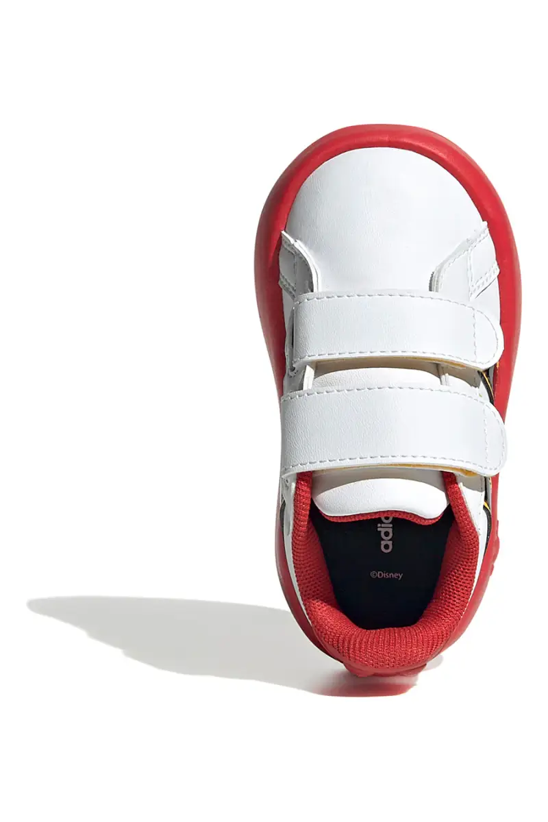 Sneakers bianche con suola rossa e dettagli Mickey Adidas Grand Court Mickey CF I [BIANCO miniatura 3