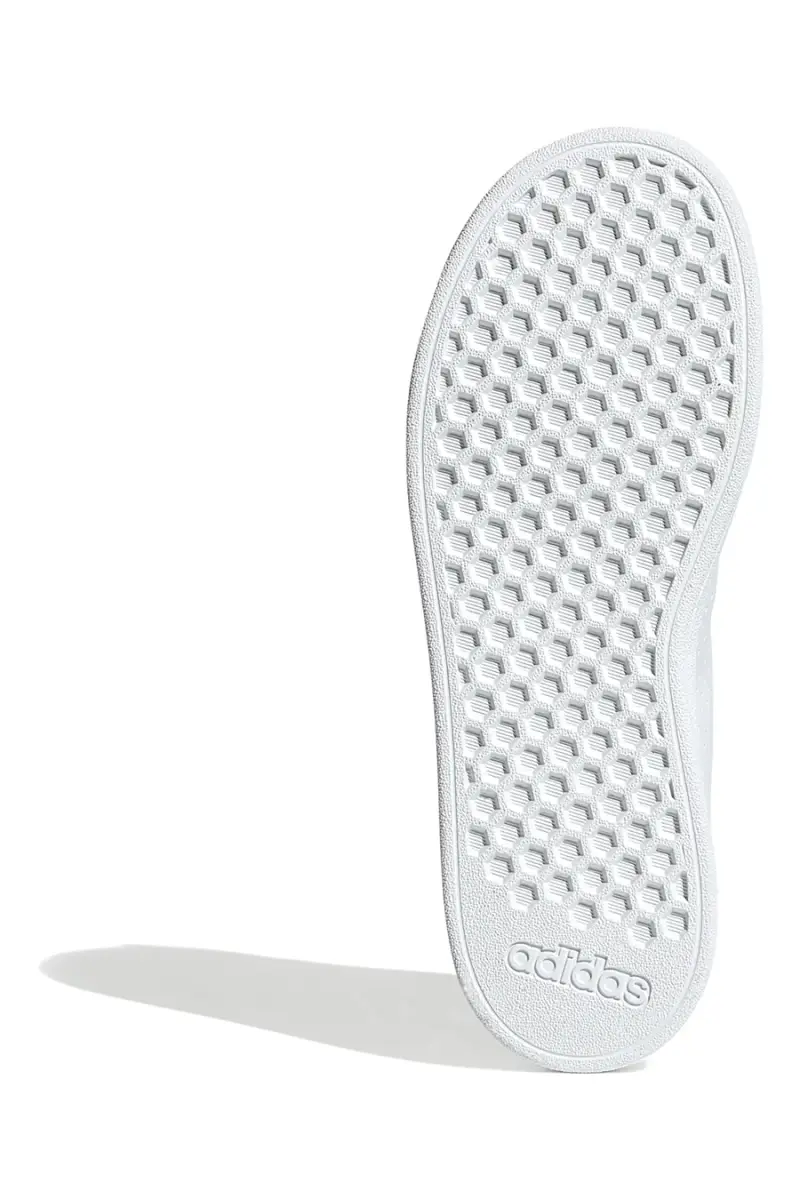 Sneakers bianche con tallone rosa e strisce traforate Adidas Advantage Base 2 0 J [WHITE miniatura 5