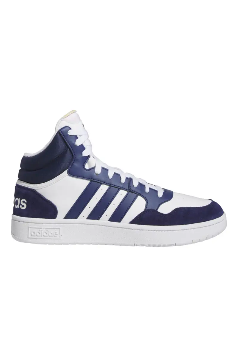 Sneakers Bianche e Blu Adidas Hoops 3 Mid [BIANCO