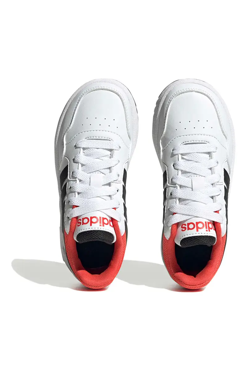 Sneakers bianche e nere basse Adidas Hoops 3 0 K [WHITE miniatura 3