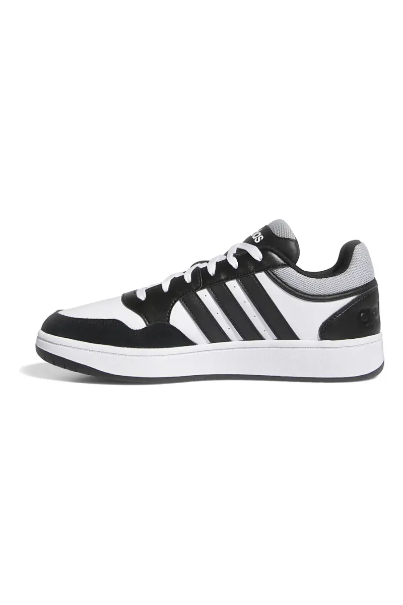 Sneakers bianche e nere con dettagli a contrasto Adidas Hoops 3 0 [BIANCO miniatura 4
