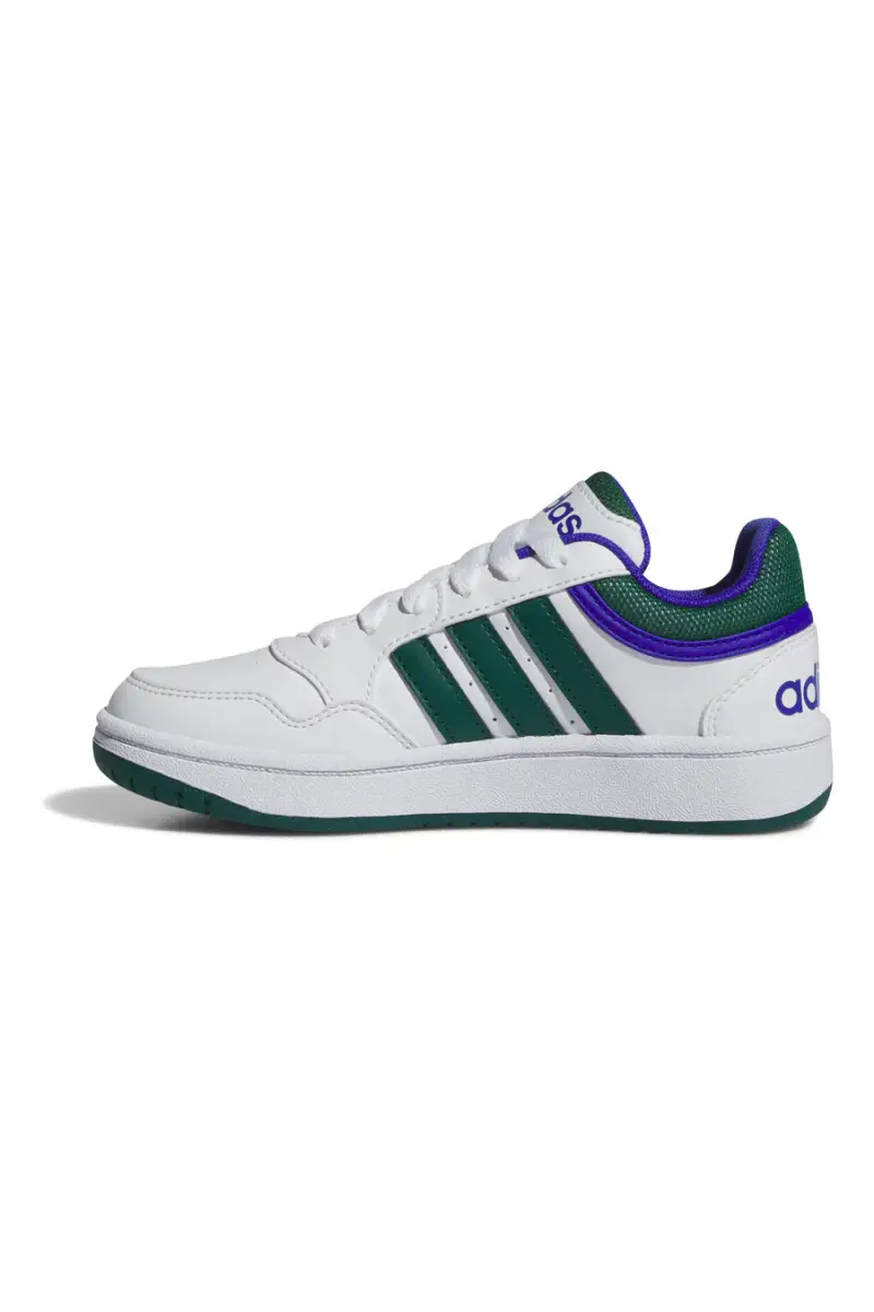 Sneakers Bianche e Verdi Adidas Hoops 3 K [BIANCO miniatura 2