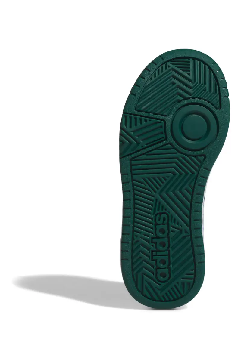 Sneakers Bianche e Verdi Adidas Hoops 3 K [BIANCO miniatura 3