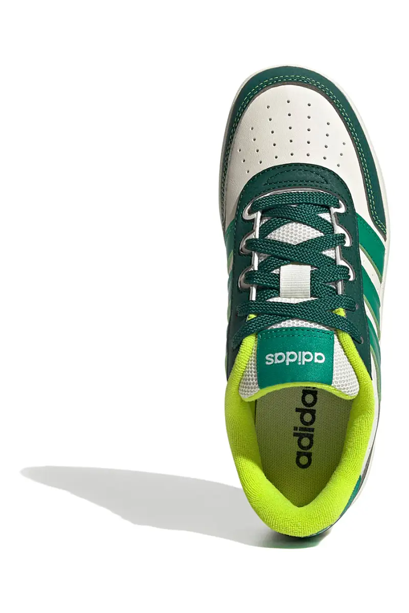 Sneakers bianche e verdi con logo in rilievo Adidas Breakbase J [BIANCO miniatura 5