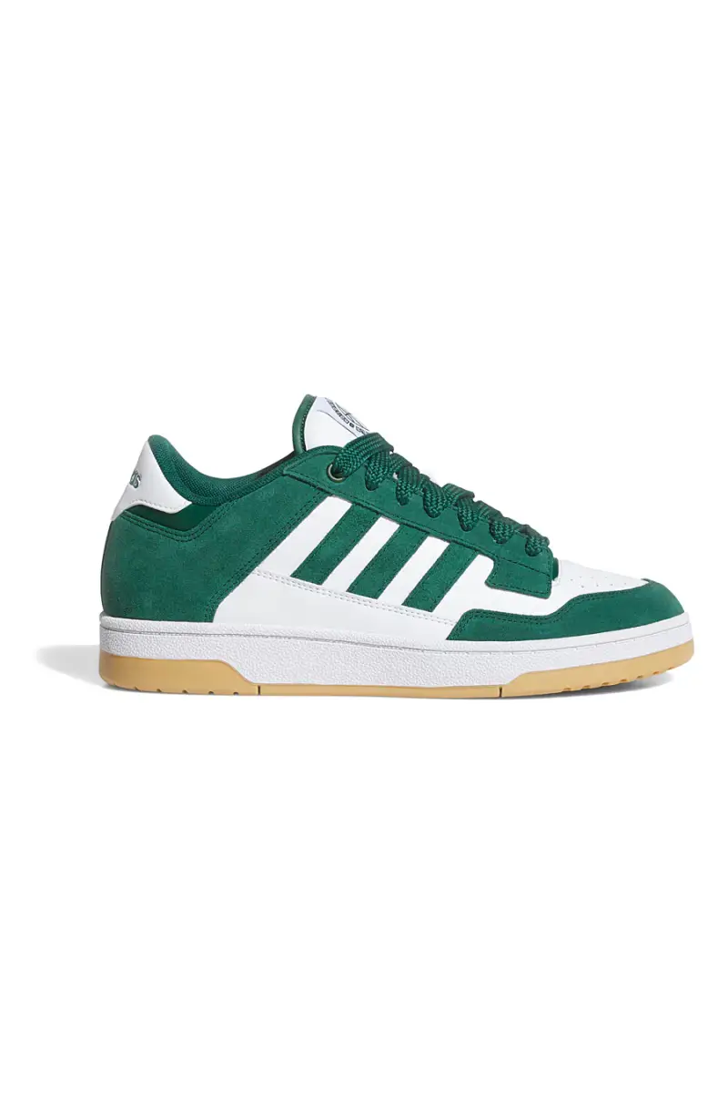Sneakers bianche e verdi stile basket Adidas Rapid Court Low [BIANCO