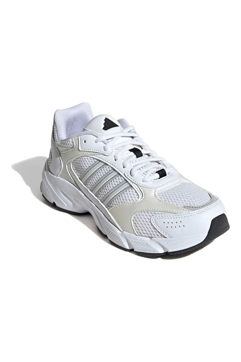 Sneakers bianche in mesh con dettagli argento e suola Cloudfoam Adidas Crazychaos 2000 [BIANCO] miniatura 2