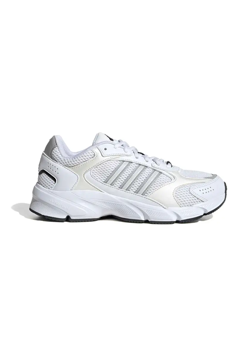 Sneakers bianche in mesh con dettagli argento e suola Cloudfoam Adidas Crazychaos 2000 [BIANCO]